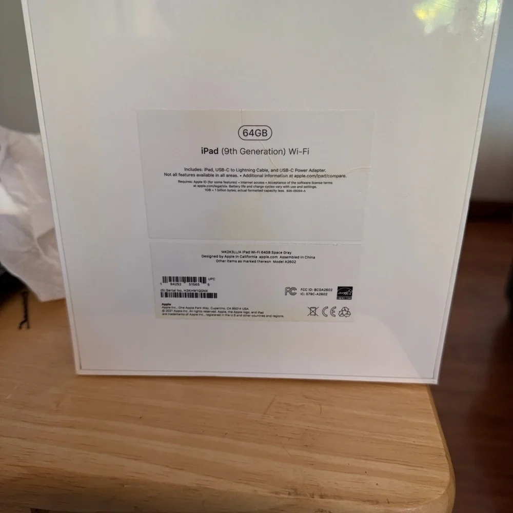 Apple iPad 9th Gen in Silver